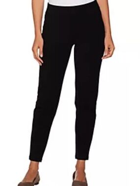 Susan Graver Petite Premium Stretch Slim Leg Pull-On Pants